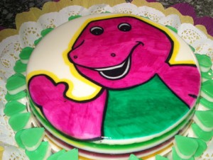 Tortas de cumpleaños de Barney