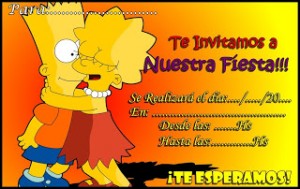 Tarjeta de cumpleaños de Bart Simpson