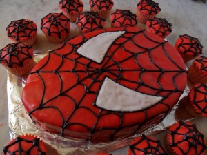 Torta de cumpleaños de Spiderman
