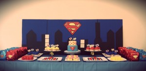 Decoración de cumpleaños de Superman