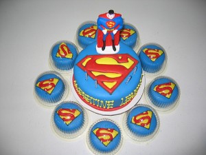 Torta de cumpleaños de Superman
