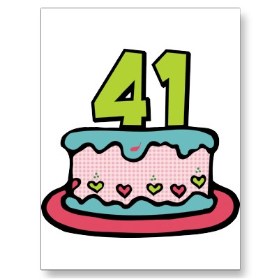 Imagenes de cumpleaños para los cuarenta y un años torta de cumpleaños